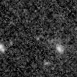 F150W image, 3.2 arcsec across, north up