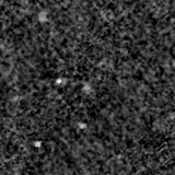 F115W image, 3.2 arcsec across, north up