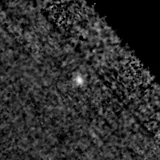 F150W image, 3.2 arcsec across, north up