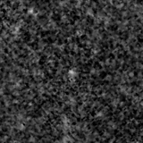 F150W image, 3.2 arcsec across, north up