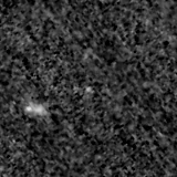 F115W image, 3.2 arcsec across, north up