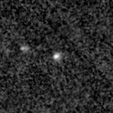 F200W image, 3.2 arcsec across, north up