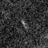 F115W image, 3.2 arcsec across, north up