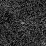 F150W image, 3.2 arcsec across, north up