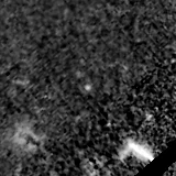F150W image, 3.2 arcsec across, north up