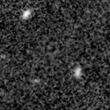F115W image, 3.2 arcsec across, north up