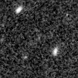 F150W image, 3.2 arcsec across, north up