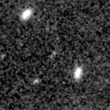 F200W image, 3.2 arcsec across, north up