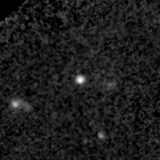 F115W image, 3.2 arcsec across, north up