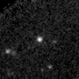 F150W image, 3.2 arcsec across, north up