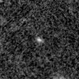 F115W image, 3.2 arcsec across, north up
