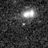 F200W image, 3.2 arcsec across, north up