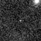 F150W image, 3.2 arcsec across, north up