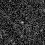 F150W image, 3.2 arcsec across, north up