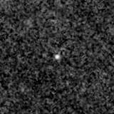 F200W image, 3.2 arcsec across, north up