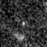 F277W image, 3.2 arcsec across, north up