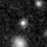 F444W image, 3.2 arcsec across, north up