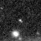 F200W image, 3.2 arcsec across, north up