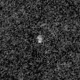 F150W image, 3.2 arcsec across, north up