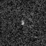 F200W image, 3.2 arcsec across, north up
