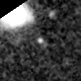 F277W image, 3.2 arcsec across, north up