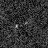 F115W image, 3.2 arcsec across, north up