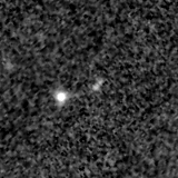 F200W image, 3.2 arcsec across, north up