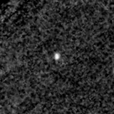 F090W image, 3.2 arcsec across, north up