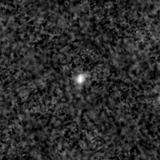 F150W image, 3.2 arcsec across, north up