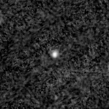 F200W image, 3.2 arcsec across, north up