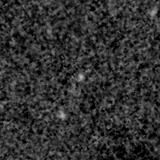 F150W image, 3.2 arcsec across, north up