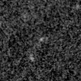 F200W image, 3.2 arcsec across, north up