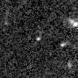 F150W image, 3.2 arcsec across, north up