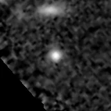 F277W image, 3.2 arcsec across, north up