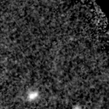 F150W image, 3.2 arcsec across, north up