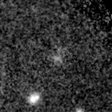 F200W image, 3.2 arcsec across, north up