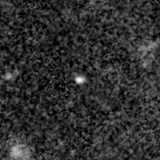 F150W image, 3.2 arcsec across, north up