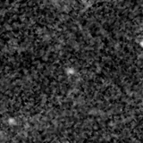 F150W image, 3.2 arcsec across, north up
