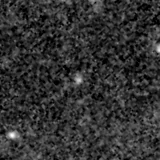 F200W image, 3.2 arcsec across, north up