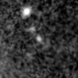 F277W image, 3.2 arcsec across, north up