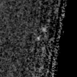 F150W image, 3.2 arcsec across, north up