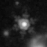 F444W image, 3.2 arcsec across, north up