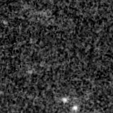 F090W image, 3.2 arcsec across, north up