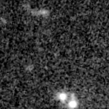 F150W image, 3.2 arcsec across, north up
