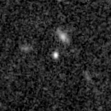 F150W image, 3.2 arcsec across, north up