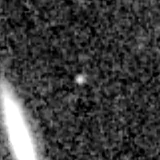 F277W image, 3.2 arcsec across, north up