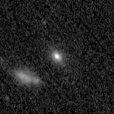 F200W image, 3.2 arcsec across, north up