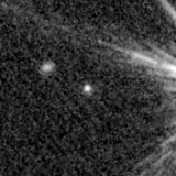 F200W image, 3.2 arcsec across, north up