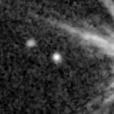 F277W image, 3.2 arcsec across, north up