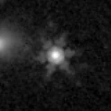 F277W image, 3.2 arcsec across, north up
